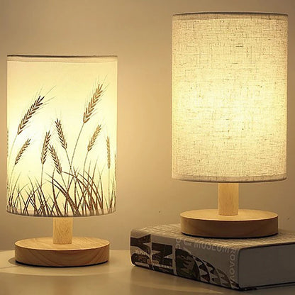 Japanese-Style Wooden Table Lamp