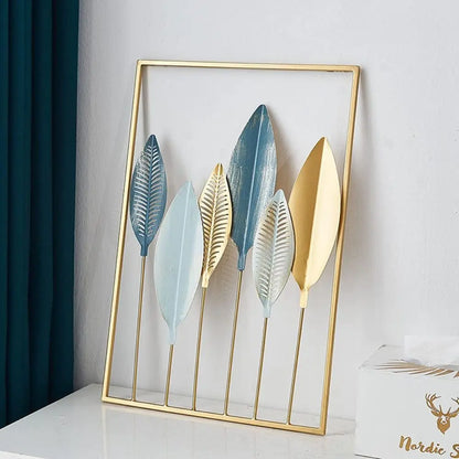 Modern Metal Leaf Wall Decoration