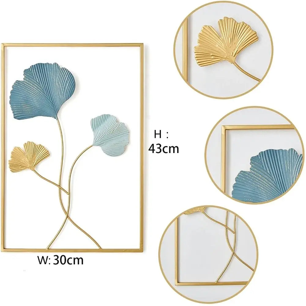 Modern Metal Leaf Wall Decoration