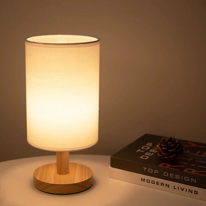 Japanese-Style Wooden Table Lamp