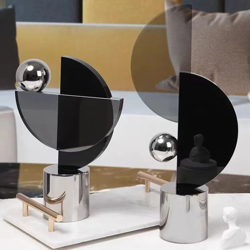 Modern Geometric Resin Ornaments