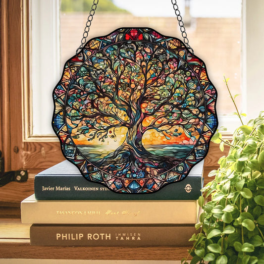 Tree-Themed Sun Decorative Hanging Sign