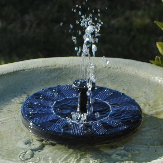 Solar-Powered Outdoor Fountain