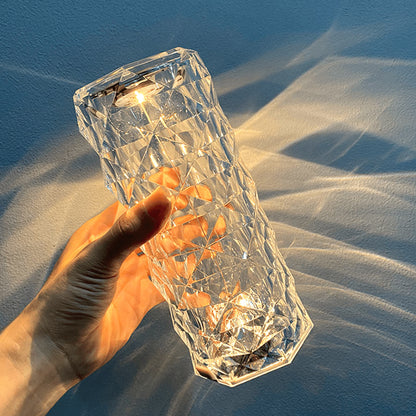 Touch-Control Rose Acrylic Lamp