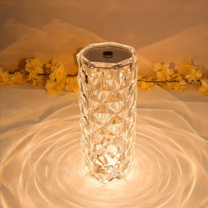 Touch-Control Rose Acrylic Lamp