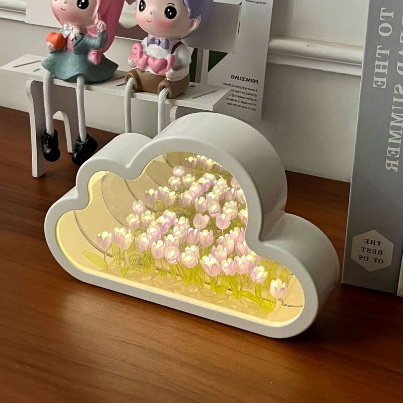 Handmade DIY Clouds Tulip Lamps